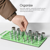 Magnetic metal sleeve storage rack socket organizer sleeve fixed artifact tools