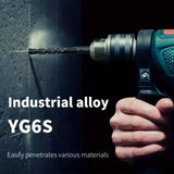 10PCS 3/16-1/2 Concrete Drill Bit Set, Masonry Drill Bits For Brick, Glass...