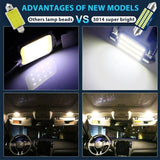 2X 31MM FESTOON 36SMD LED INTERIOR DOME MAP LIGHT BULB GLOBE 12V CAR 4WD