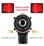 21V BRUSHLESS HEAVY DUTY CORDLESS DRILL IMPACT DRIVER KIT HAMMER +2 BATTERY Box