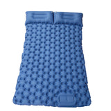 Double Self-Inflating Mattress Sleeping Mat with Built-in Pillow