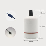 Reptile Lamp Fixture Clamp E27 Ceramic Light Bulb Holder Switch For Pet Habitat