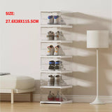 Shoe Box Storage Case Clear Boxes Foldable Stackable Transparent Organizer