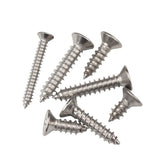 200pcs M4 304 Stainless Steel Pan Flat Head Self-Tapping Screws Assorted Kit Set