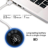 Mini Portable Electric Neck Back Massager EMS Cervical Massage Patch Relief Pain