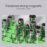 Magnetic metal sleeve storage rack socket organizer sleeve fixed artifact tools