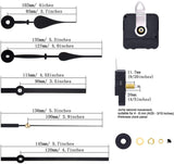 12pcs Quartz Clock Movement Mechanism DIY Repair Parts Hour/minute/second Hands