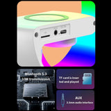 Smart Alarm Clock Wake Up Light Sound Machine Bluetooth Speaker Wireless Charger