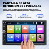 7" Car Radio 2 DIN GPS FM RDS Head Unit Stereo Camera AndroidAuto MP5/FM/WMA/AUX/TF