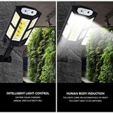Motion Sensor Solar Powered Lights 3 Modes Household Wall Security Lights