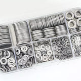 580PC Stainless Steel Flat Washers For Screws Bolts Fender Washers Assortment Set