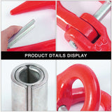 2X (8mm Hammerlock+ 6mm Eye Sling Hook) Caravan Trailer Chain connecting Extend