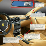 4.3" 1080P Dual Lens Car Auto DVR Dash Cam Video Camera Recorder Rearview Mirror