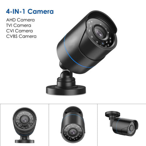 1080P Bullet Security Camera IR Night Vision CCTV System Outdoor IP66