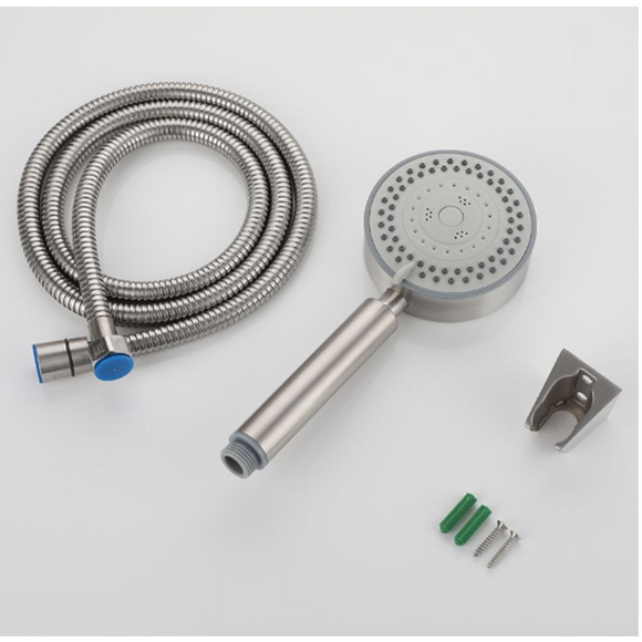 Stainless Steel 5 Gear Adjustable Shower Head with 1.5m Hose