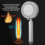 Stainless Steel 5 Gear Adjustable Shower Head with 1.5m Hose