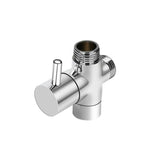 T-Valve 3 Way Toilet Diverter Valve Brass Bidet T Adapter
