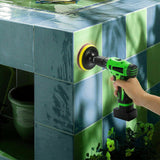 30PC Drill Brush Tub Clean Electric Grout Power Scrubber Cleaning Combo Tool Set