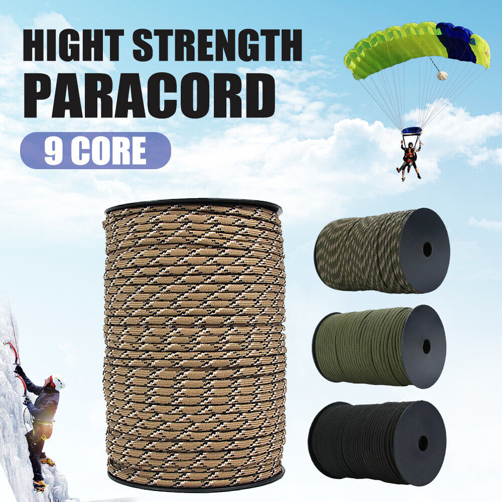 Paracorde Nylon 550 – 30,5 M (100 Pieds), 7 Brins, Pour Bracelet De Survie, Camping, Randonnée - 12