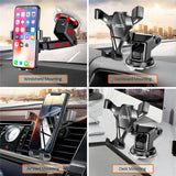 Universal Gravity Car Cradle Air Vent Phone Mount Holder Windshield Dash Stand