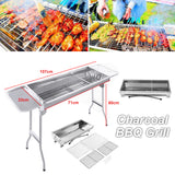 Portable & Foldable Charcoal BBQ Grills Stainless Steel Outdoor Camping