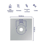 4pcs/8pcs Kitchen Gas Stove Top Burner Reusable Protector Liner Cleaning Pad Cover