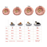 Dog Cat Pet Calming Bed Warm Soft Plush Nest Comfy Sleeping Kennel Cave Mat Pad