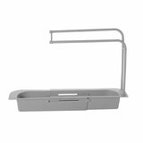 Telescopic Sink Rack Holder Expandable Storage Drain Basket Home Kitchen Kit
