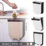 2x Hanging Folding Waste Bin Trash Can