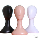 Plastic Female Mannequin Wig Hair Hat Scarf Manikin Head Model Display Stand