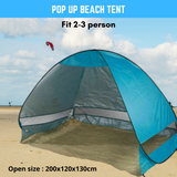Pop Up Beach Tent Canopy UV Camping Fishing Mesh Sun Shade Shelter 4 Persons