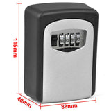 Wall Mounted High Security Steel Storage 4 Digit Key Box With Combination Lock