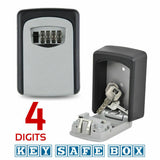 Wall Mounted High Security Steel Storage 4 Digit Key Box With Combination Lock
