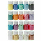 20pcs Mica Powder Epoxy Resin Dye Pearl Natural Mica Pigment Mineral Powder