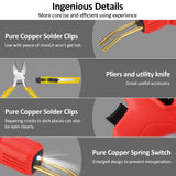 Plastic Welder Garage Tool Hot Staple Staplers Bumper Repair Welding Machine Kit