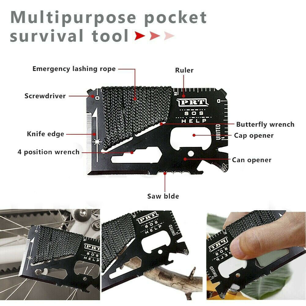 Emergency Survival Equipment Kit Outdoor Tactical Hiking Camping SOS 1 ...