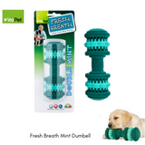 Mint Chew Toy Fresh Breath Rubber Dumbbell VitaPet Dog Clean Teeth