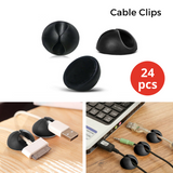 24PCS Cable Clips Management Wire Holder