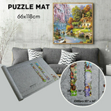 1500 PCS Jigsaw Puzzle Roll Mat Puzzle Storage Saver Pad Toys with Inflator Tool