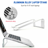Aluminium Portable Laptop Holder Stand Tray Riser For iPad MacBook Notebook