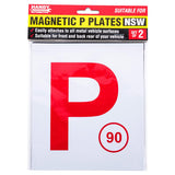 Handy Hardware® 2PCS Red P Plates Magnetic |  (NSW Only)