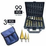 102pcs HSS Titanium Drill Combo Bit Set