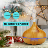 LED 500ml Air Humidifier Purifier Essential Oil Aroma Diffuser Aromatherapy Lamp