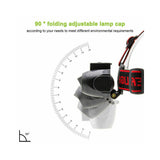 4 Modes COB LED Headlight USB Rechargeable Headlamp Head Light Torch Flashlight