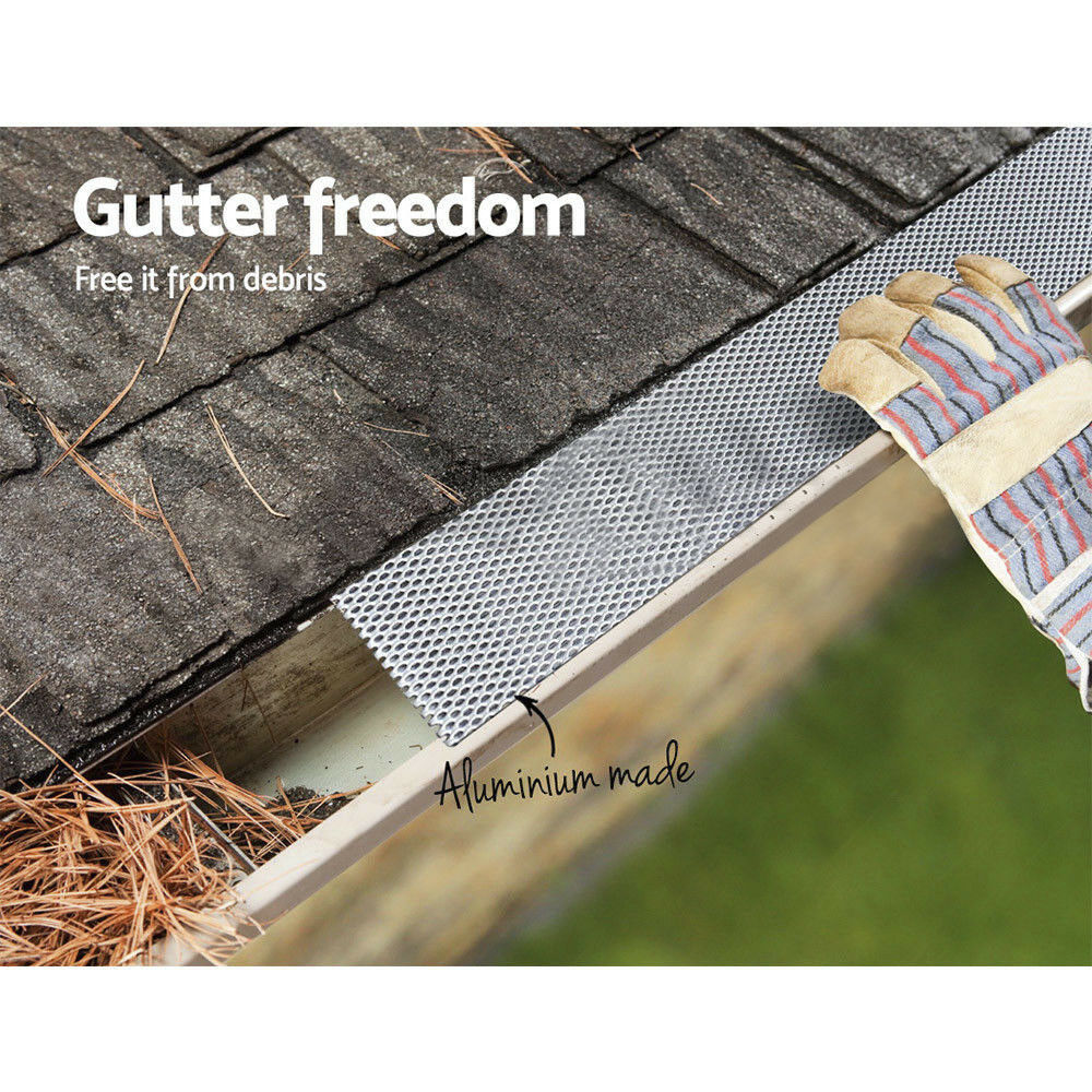 10M Gutter Guard Aluminium Deluxe Leaf Mesh Keeps The Leafs Out www
