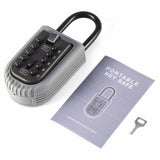 10-Digit Combination Lock Key Safe Storage Box Padlock Home Security