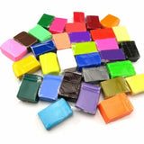 64PCS Craft Polymer Clay Modelling Moulding DIY Toy Sculpey Fimo Block