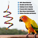 10PCS Parrot Hanging Swing Bird Toy Harness Cage Ladder Parakeet Cockatiel Budgie