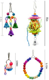 10PCS Parrot Hanging Swing Bird Toy Harness Cage Ladder Parakeet Cockatiel Budgie