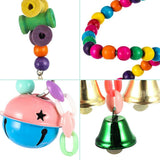 10PCS Parrot Hanging Swing Bird Toy Harness Cage Ladder Parakeet Cockatiel Budgie